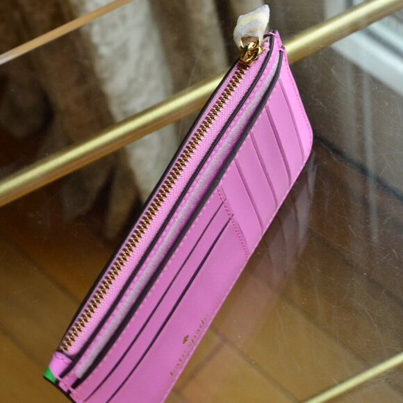Kate Spade KK207 Bubble Gum Large Slim Card Holder - Picture 6 of 7